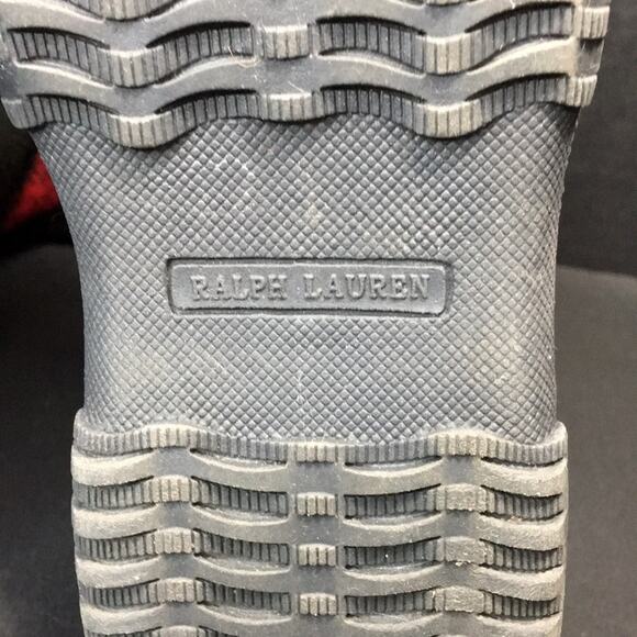 Polo by Ralph Lauren Big Kid Everest Boots Black‎ Leather w/ Shearling Size 4 - Picture 9 of 13